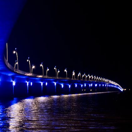 Eclairage de nuit de pont